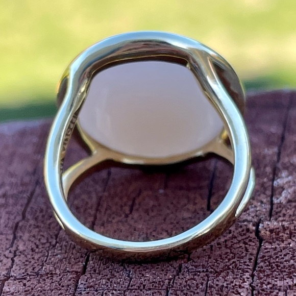 IPPOLITA 18K Yellow Gold Lollipop® Peach Moonstone & Diamond Statement Ring 🇮🇹 - Picture 14 of 16